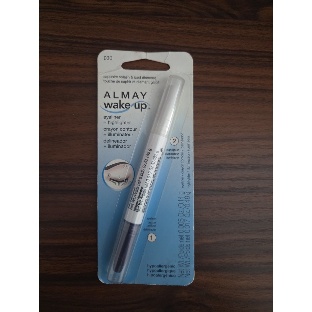 Almay Wake-Up Eyeliner and Highlighter Sapphire Splash & Iced Diamond 030 New